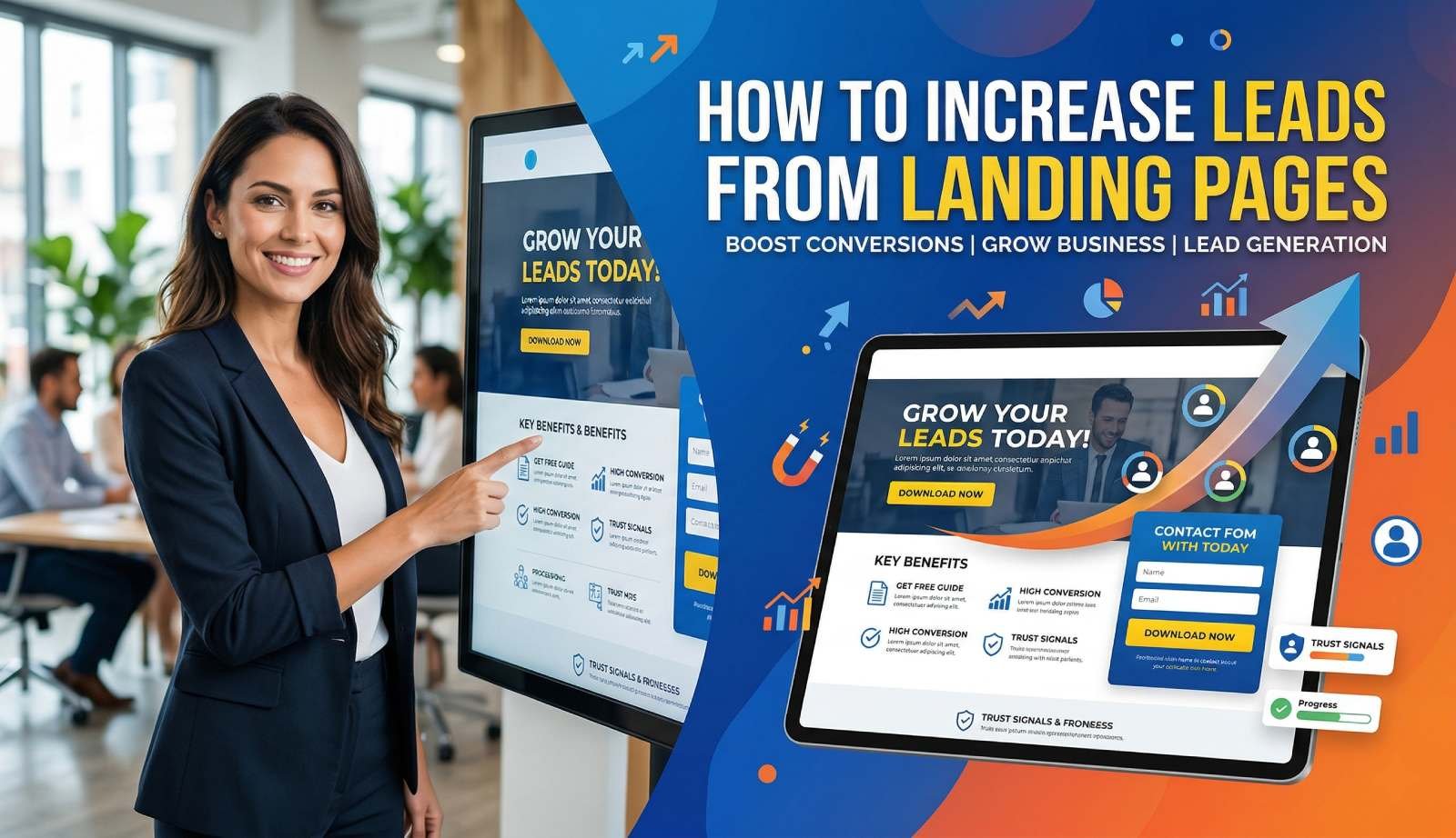 How to increase leads from landing page